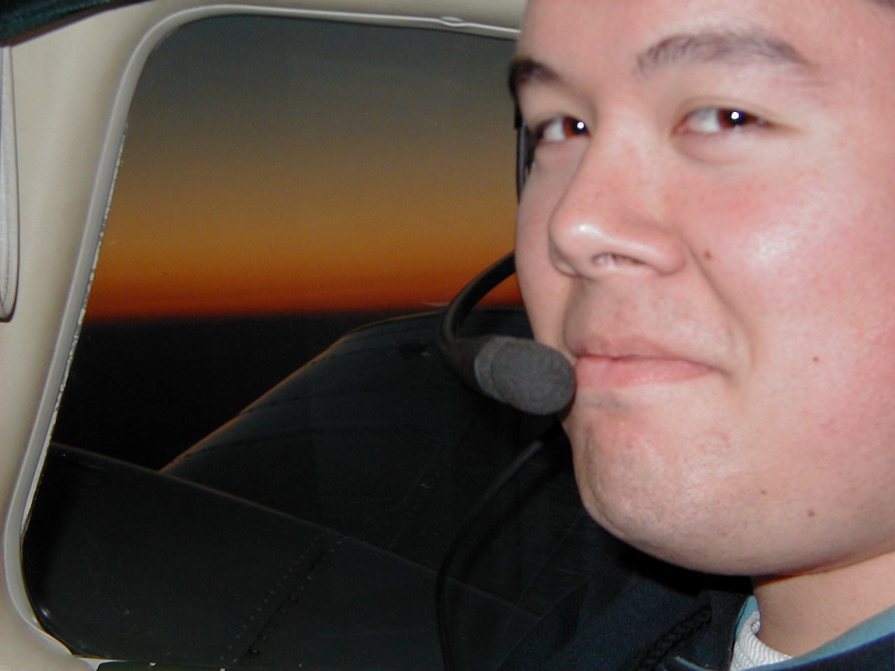 Justin Chung conducting IFR training.  Langley Flying School.