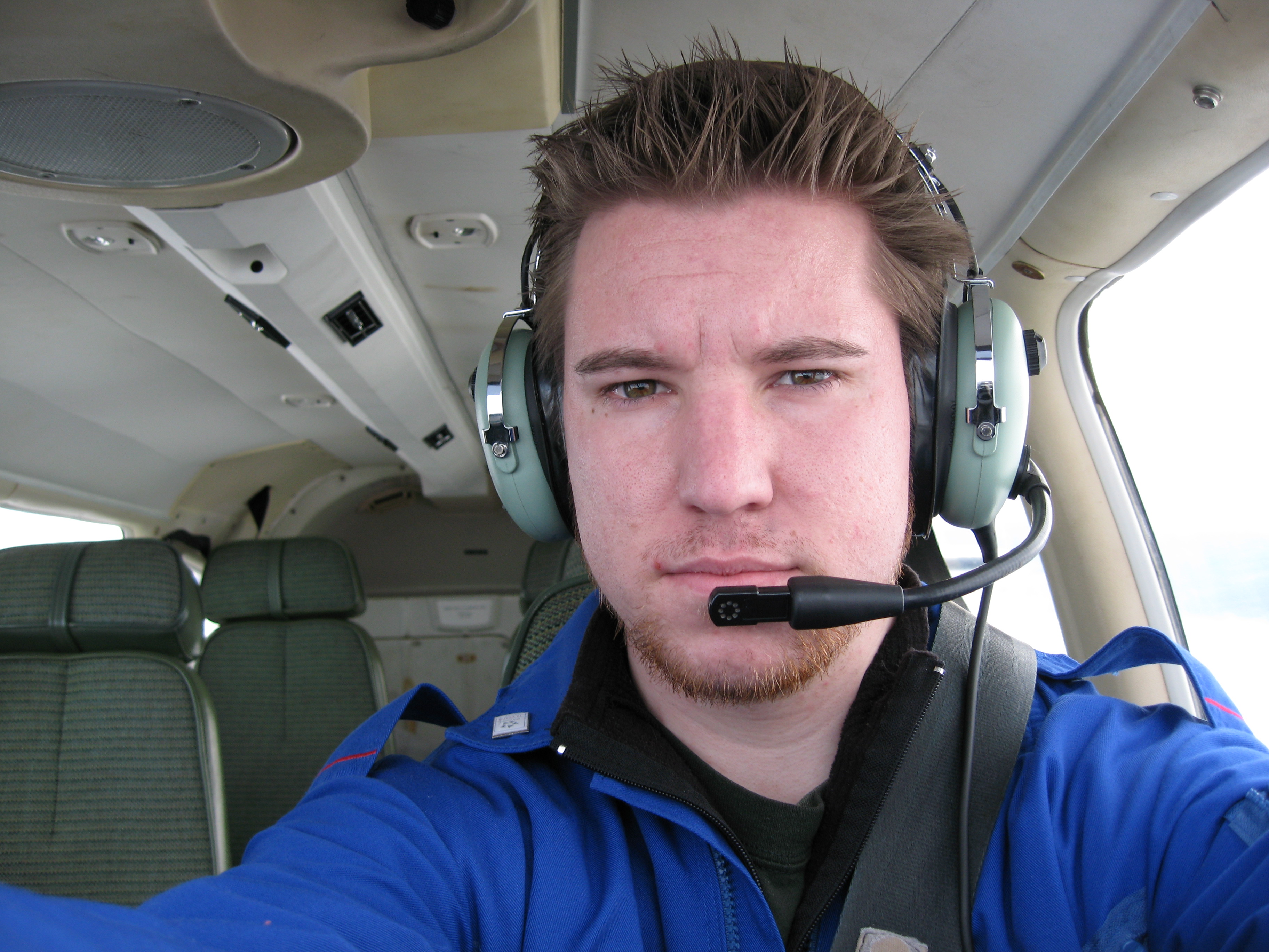 IFR Instructor Phil Craig in the Seneca.  February, 2008, Langley Flying School.
