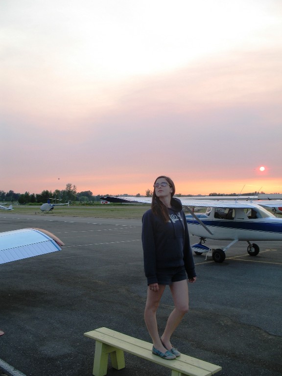 Flight Instructor Naomi Jones.  Langley Flying School.